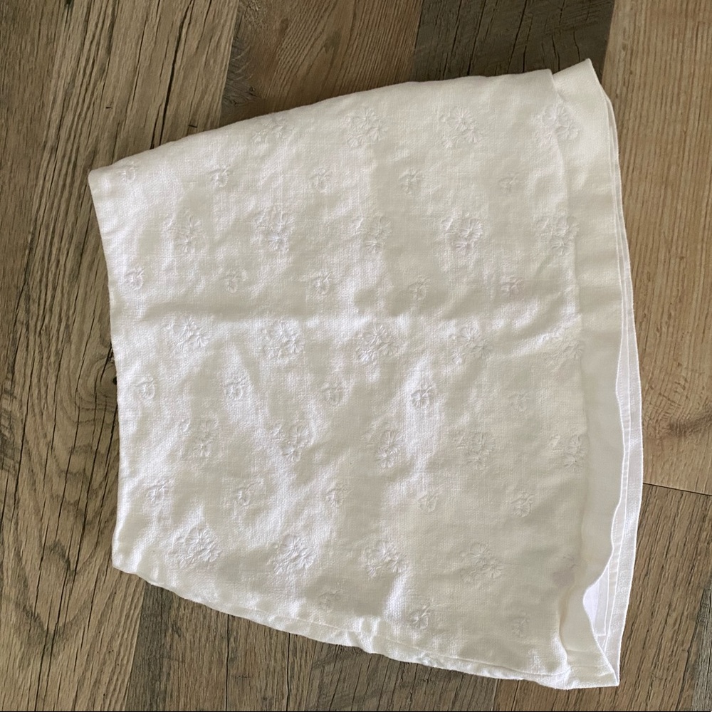 Michael kors White linen short skirt